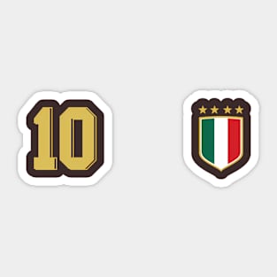 Italy Soccer Jersey Italia Football Sticker